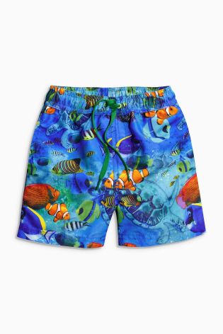 Blue Under Sea Shorts (3mths-6yrs)